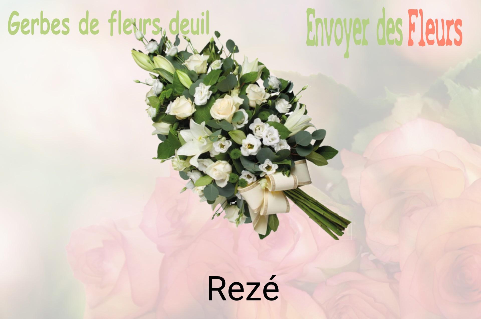 Gerbe de fleurs de deuil livrée à Rezé